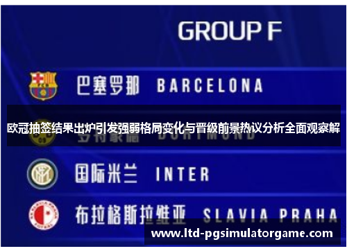 欧冠抽签结果出炉引发强弱格局变化与晋级前景热议分析全面观察解